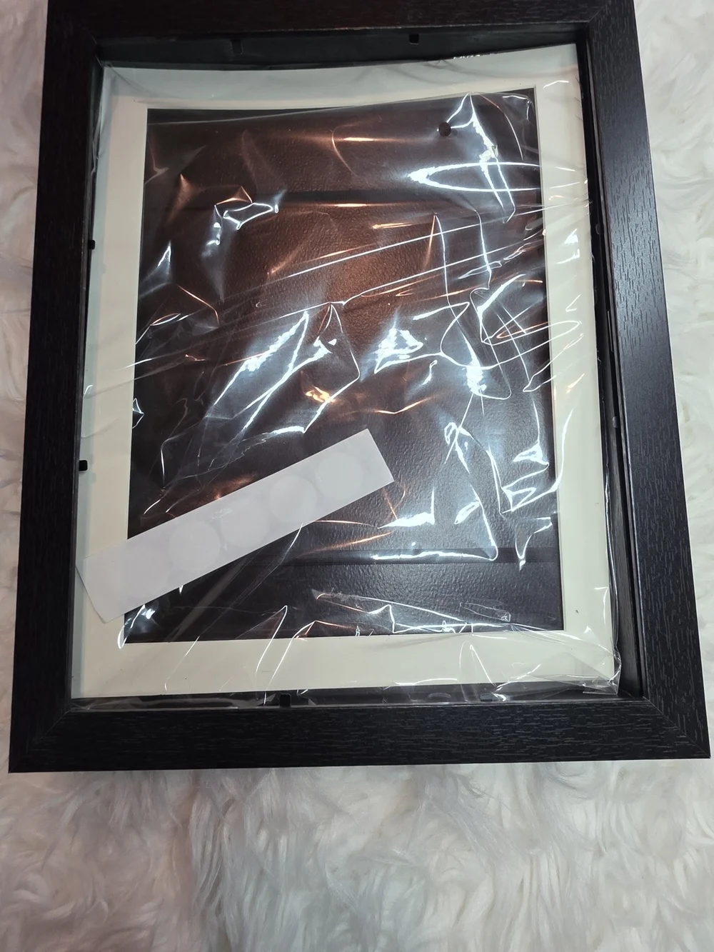 Classic Black Wood Photo Frame with White Mat - Home Accents